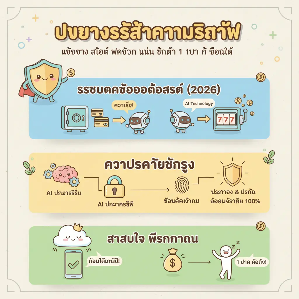 เว็บตรง สล็อต ฝากถอน ไม่มี ขั้นต่ำ 1 บาท ก็ ถอนได้ - บริการรักษาความปลอดภัย